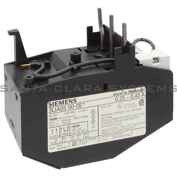 Siemens 3UA5500-0E Overload Relay Product Image