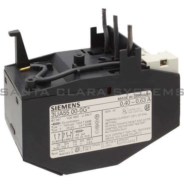 Siemens 3UA5500-0G Overload Relay | 3UA5500-0G Product Image