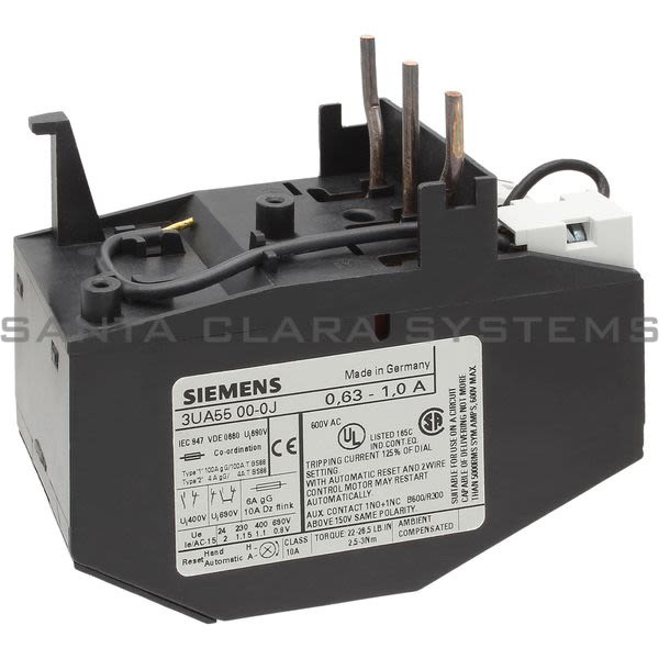Siemens 3UA5500-0J Overload Relay Product Image