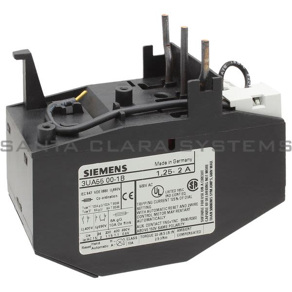 Siemens 3UA5500-1B Overload Relay Product Image
