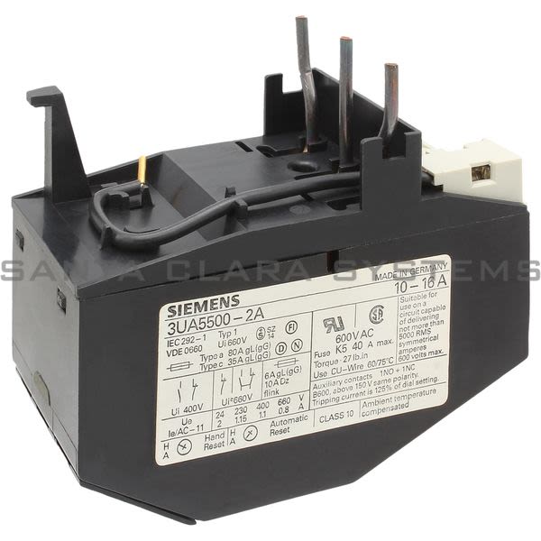Siemens 3UA5500-2A Overload Relay | 3UA5500-2A Product Image