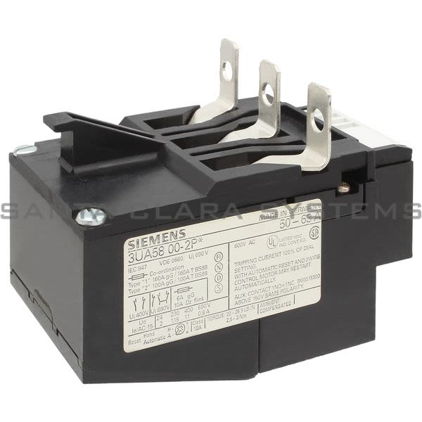 Siemens 3UA5800-2P Overload Relay | 3UA5800-2P Product Image