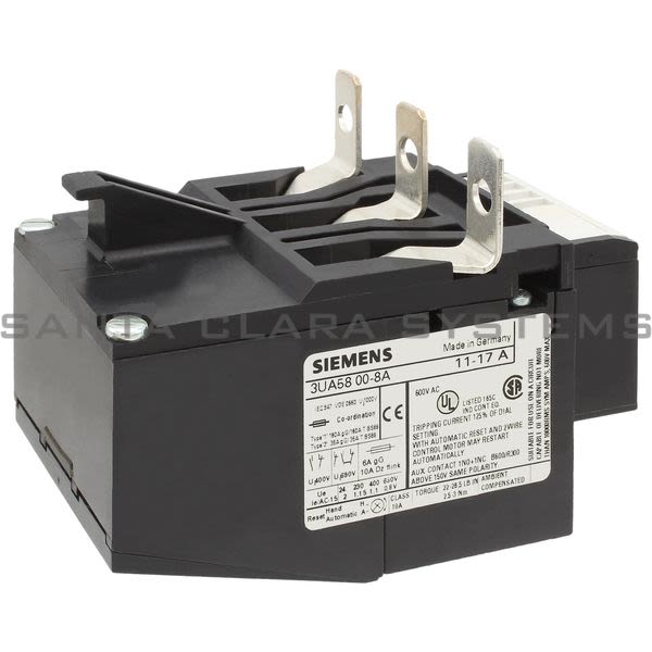 Siemens 3UA5800-8A Overload Relay Product Image
