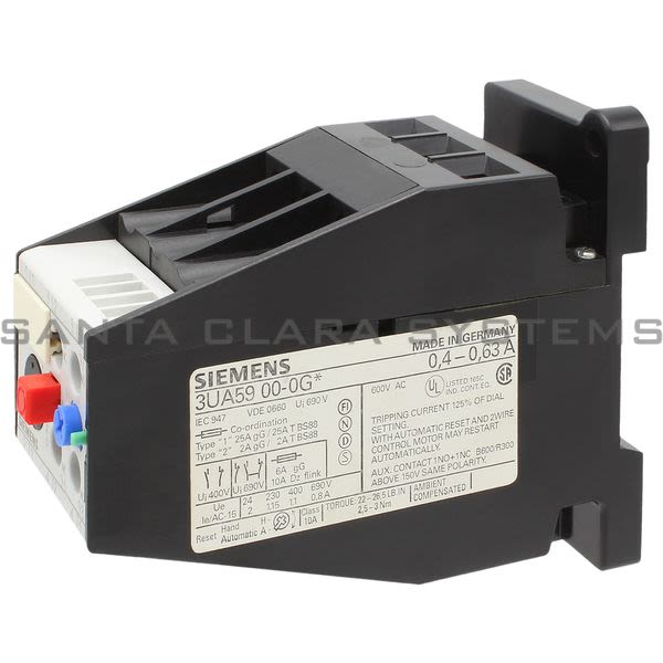 Siemens 3UA5900-0G Overload Relay Product Image