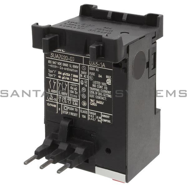 Siemens 3UA7020-0J Overload Relay Product Image