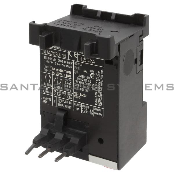 Siemens 3UA7020-1B Overload Relay | 3UA7020-1B Product Image