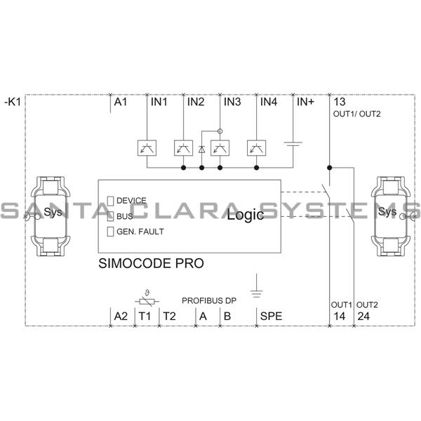 Siemens 3UF7020-1AB01-0 Basic Unit | SIMOCODE | 3UF7020-1AB01-0 Product Image