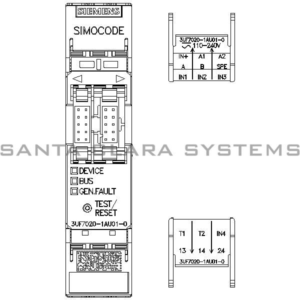 Siemens 3UF7020-1AU01-0 Basic Unit | SIMOCODE | 3UF7020-1AU01-0 Product Image