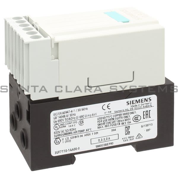 Siemens 3UF7110-1AA00-0 Current/Voltage Measuring Module | SIMOCODE | 3UF7110-1AA00-0 Product Image