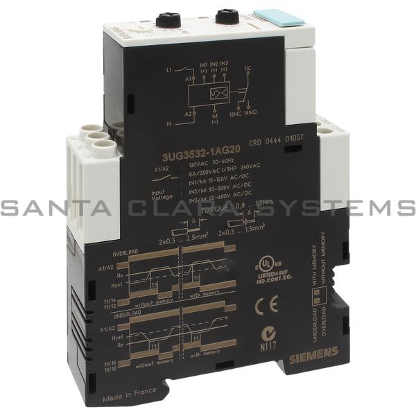 Siemens 3UG3532-1AG20 Monitoring Relay Product Image