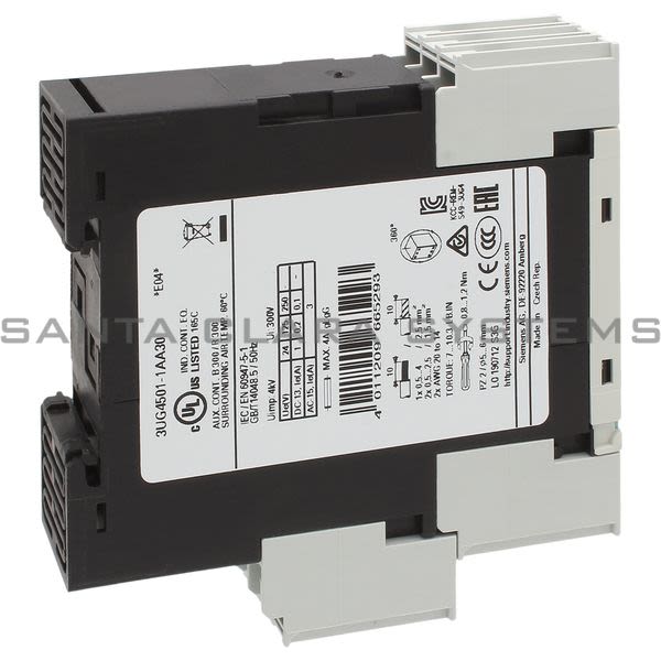 Siemens 3UG4501-1AA30 Level Monitoring Relay | 3UG4501-1AA30 Product Image