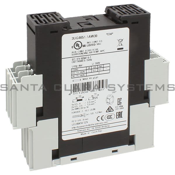 Siemens 3UG4651-1AW30 Monitoring Relay Product Image