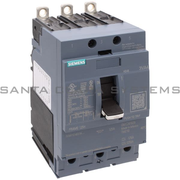 Siemens 3VA4112-6ED34-0AA0 Circuit Breaker Product Image