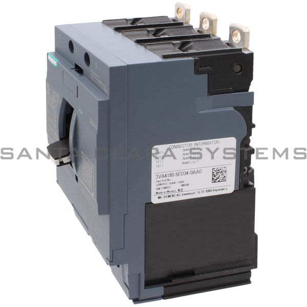 Siemens 3VA4180-5ED34-0AA0 Circuit Breaker Product Image