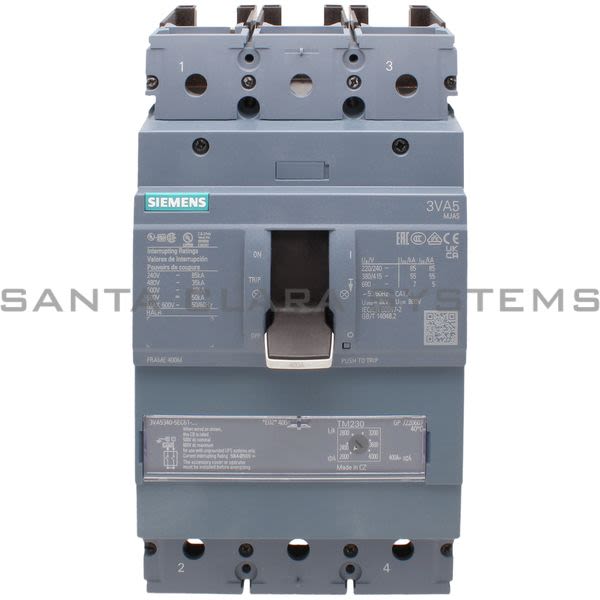 Siemens 3VA5340-5EC61-0AA0 Circuit Breaker Product Image