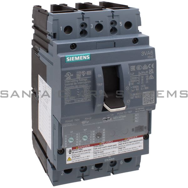 Siemens 3VA6110-6HL31-0AA0 Circuit Breaker Product Image