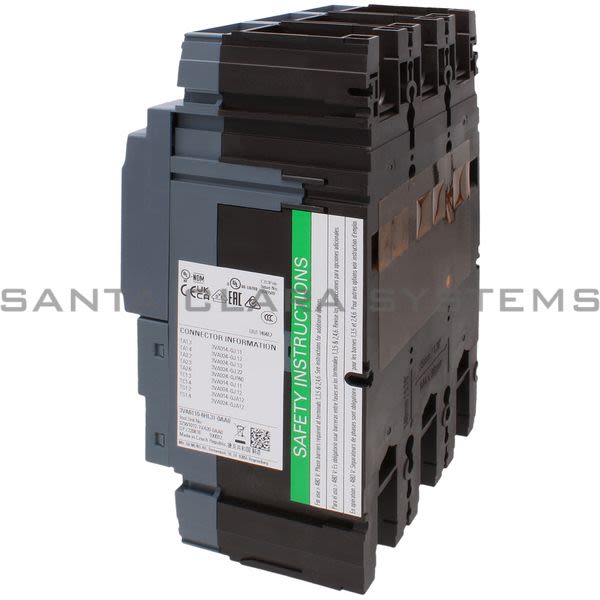 Siemens 3VA6110-6HL31-0AA0 Circuit Breaker Product Image
