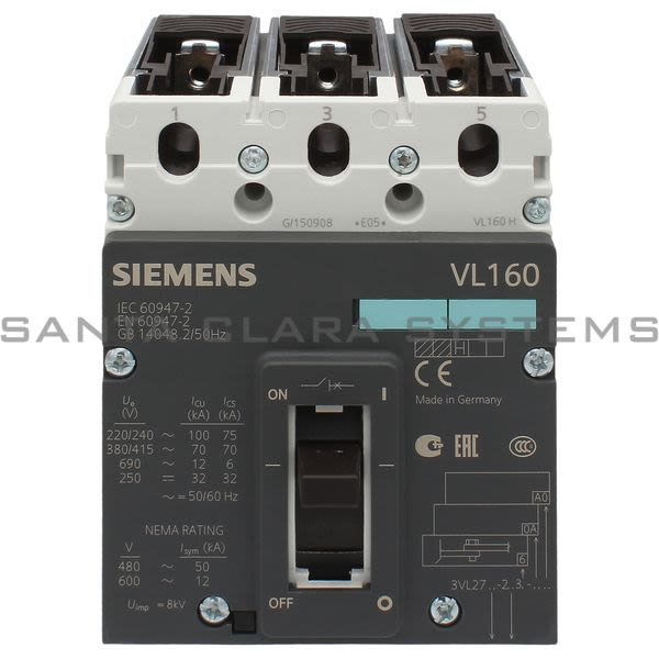Siemens 3VL2716-2AA36-0AA0 Circuit Breaker | 3VL2716-2AA36-0AA0 Product Image