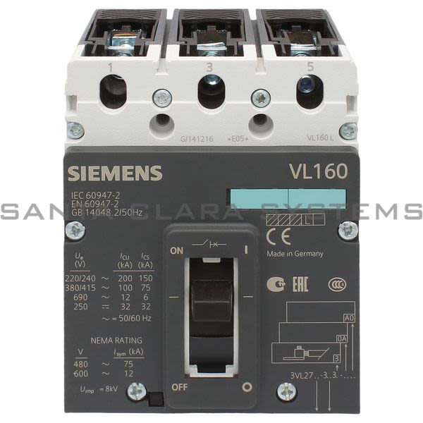 Siemens 3VL2716-3AA33-0AA0 Circuit Breaker | 3VL2716-3AA33-0AA0 Product Image