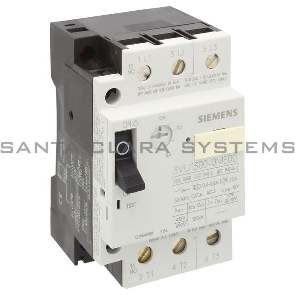 Siemens 3VU1300-0ME00 Starter Motor Protector Product Image