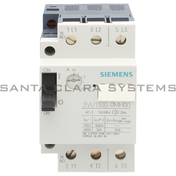 Siemens 3VU1300-0MH00 Motor Starter Protector | 3VU1300-0MH00 Product Image