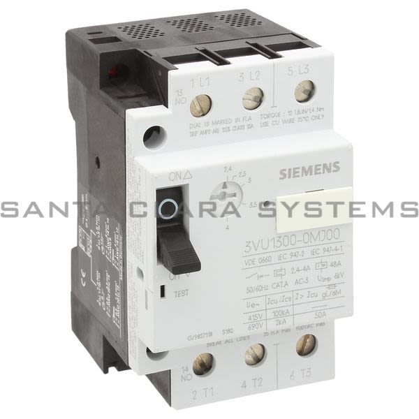 Siemens 3VU1300-0MJ00 Circuit Breaker Product Image