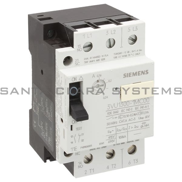 Siemens 3VU1300-1MC00 Motor Starter | 3VU1300-1MC00 Product Image