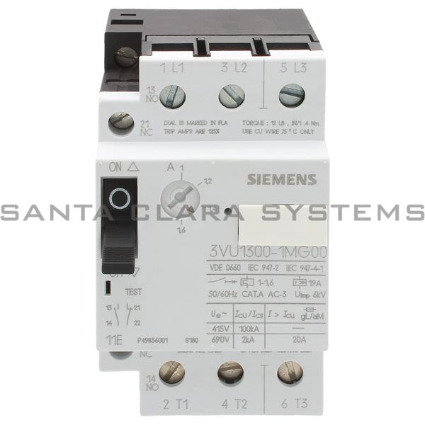 Siemens 3VU1300-1MG00 Circuit Breaker | 3VU1300-1MG00 Product Image