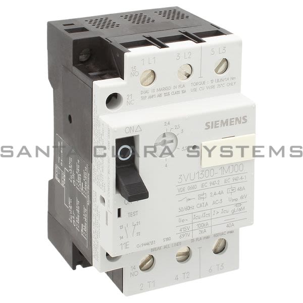Siemens 3VU1300-1MJ00 Circuit Breaker | 3VU1300-1MJ00 Product Image