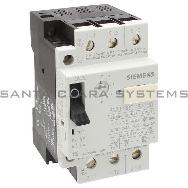 Siemens 3VU1300-1ML00 Circuit Breaker | 3VU1300-1ML00 Product Image