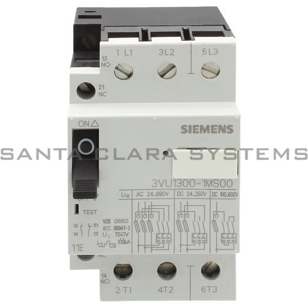 Siemens 3VU1300-1MS00 Circuit Breaker Product Image
