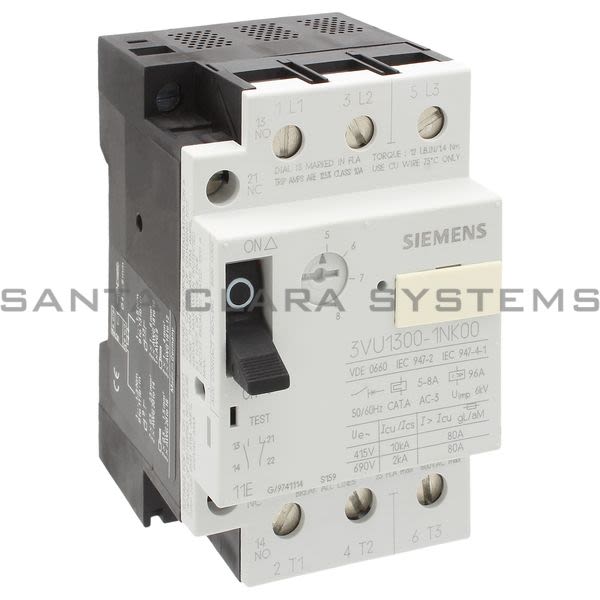 Siemens 3VU1300-1NK00 Motor Protector Product Image
