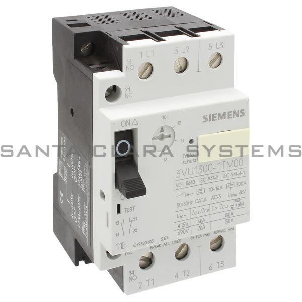 Siemens 3VU1300-1TM00 Circuit Breaker Product Image