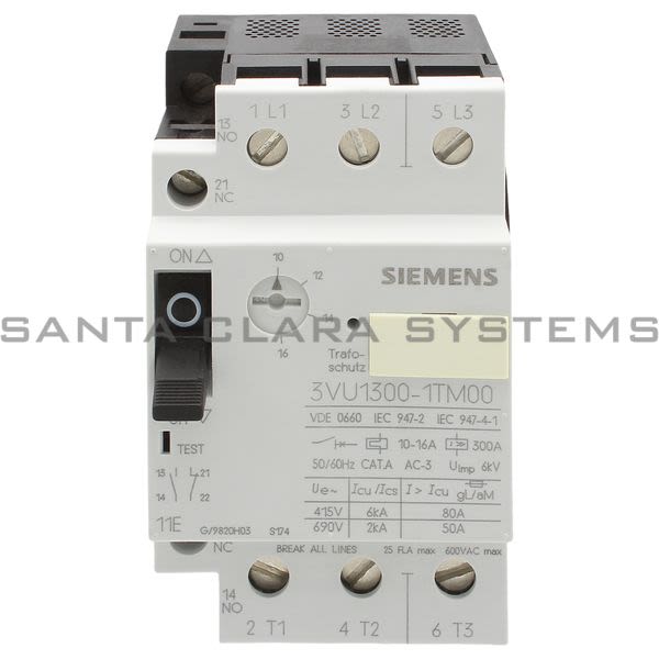 Siemens 3VU1300-1TM00 Circuit Breaker Product Image