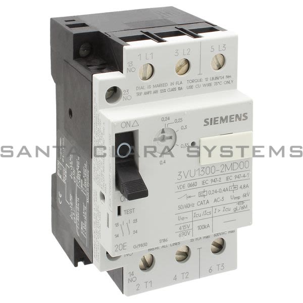 Siemens 3VU1300-2MD00 Circuit Breaker | 3VU1300-2MD00 Product Image