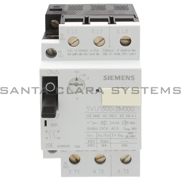 Siemens 3VU1300-2MJ00 Circuit Breaker | 3VU1300-2MJ00 Product Image