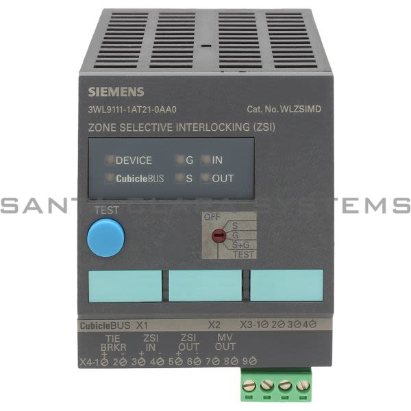 Siemens 3WL9111-1AT21-0AA0 Zone Selective Interlocking Module | WLZSIMD | 3WL9111-1AT21-0AA0 Product Image