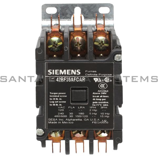 Siemens 42BF35AFCAR Definite Purpose Contactor Product Image