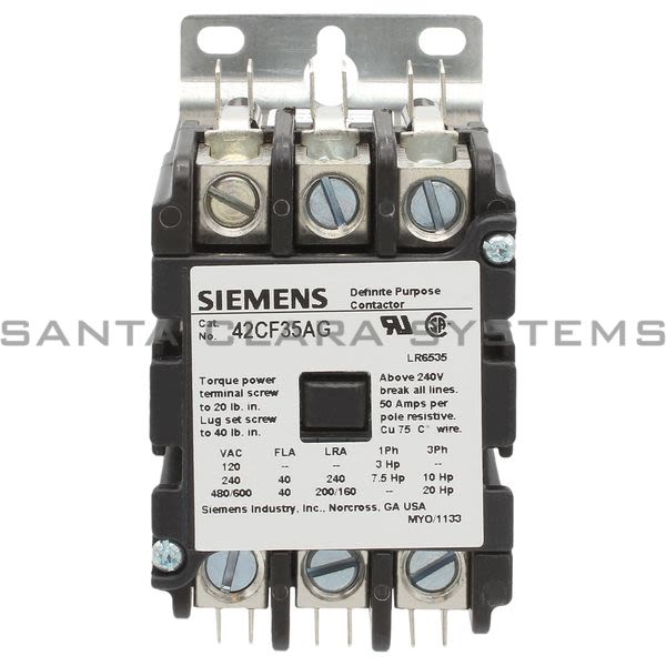 Siemens 42CF35AG Definite Purpose Contactor Product Image