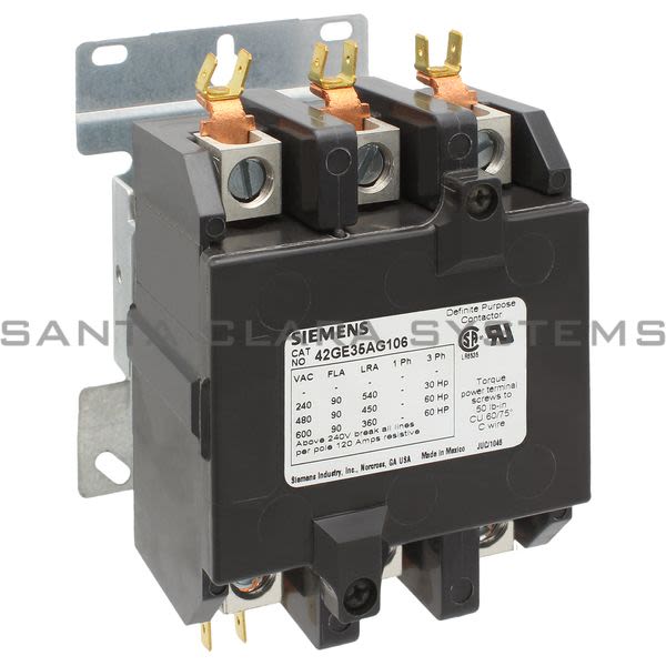 Siemens 42GE35AG106 Definite Purpose Contactor Product Image