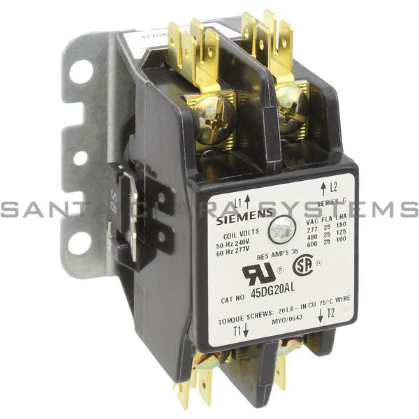 Siemens 45DG20AL Definite Purpose Contactor Product Image