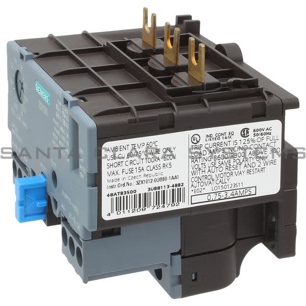 Siemens 48ATB3S00 Overload Relay Product Image