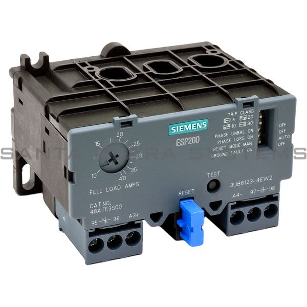 Siemens 48ATE3S00 Overload Relay | 3UB8123-4EW2 Product Image