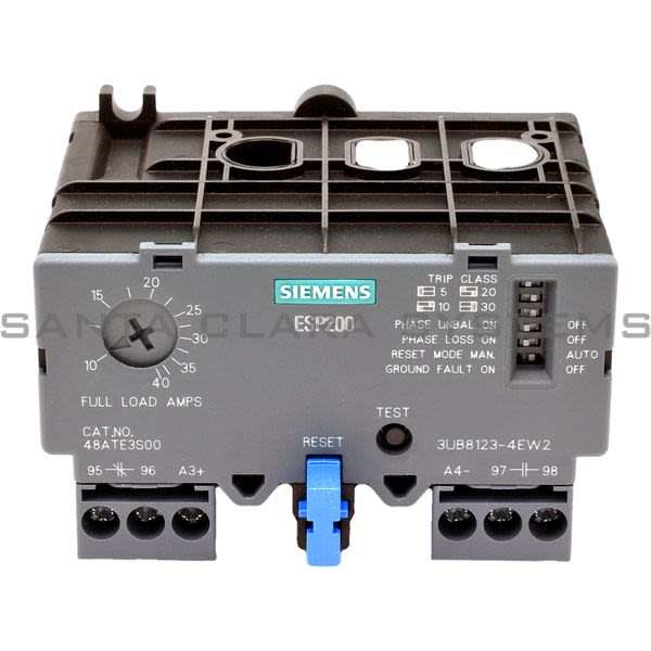 Siemens 48ATE3S00 Overload Relay | 3UB8123-4EW2 Product Image