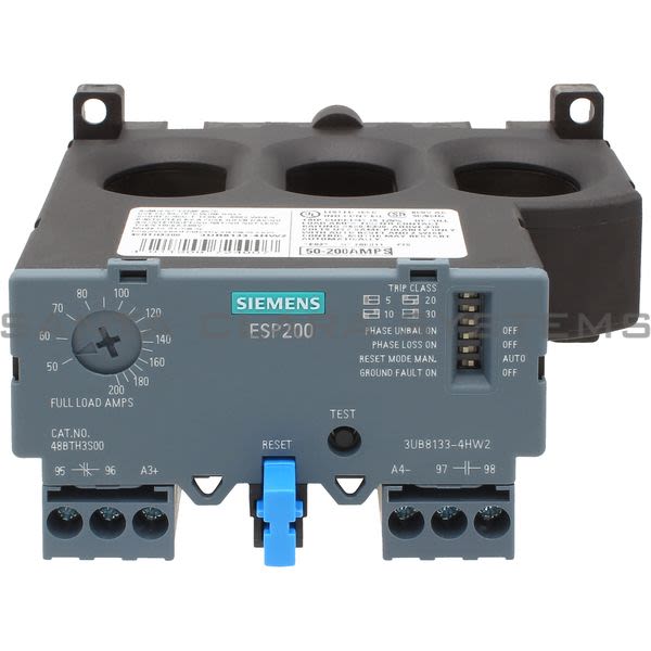 Siemens 48BTH3S00 Overload Relay | 3UB8133-4HW2 Product Image