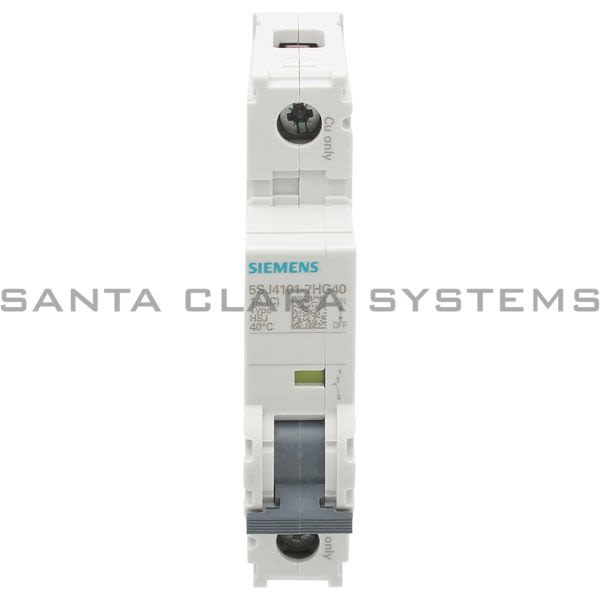 Siemens 5SJ4101-7HG40 Miniature Circuit Breaker | 5SJ4101-7HG40 Product Image