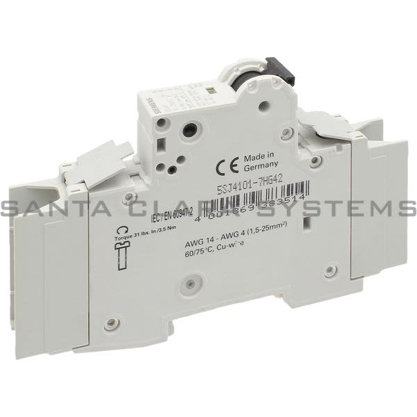 Siemens 5SJ4101-7HG42 Miniature Circuit Breaker | 5SJ4101-7HG42 Product Image