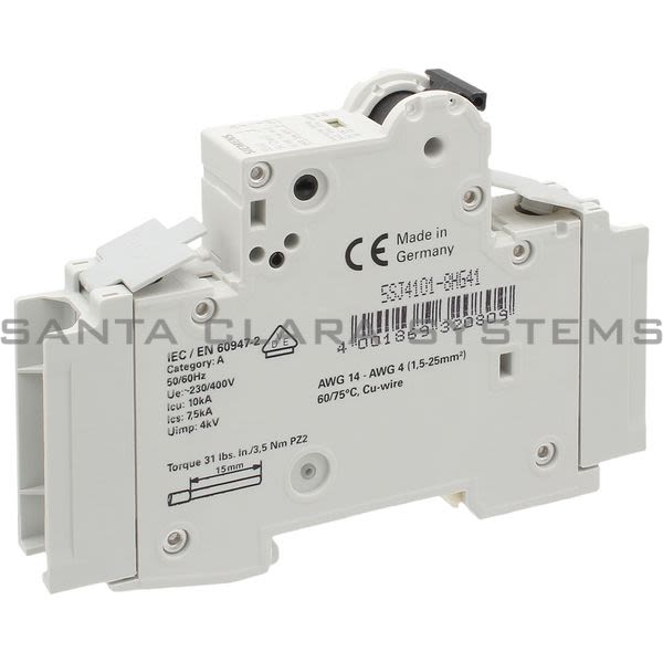Siemens 5SJ4101-8HG41 Miniature Circuit Breaker | 5SJ4101-8HG41 Product Image