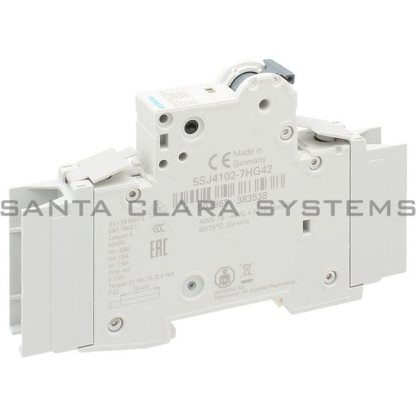 Siemens 5SJ4102-7HG42 Miniature Circuit Breaker | 5SJ4102-7HG42 Product Image