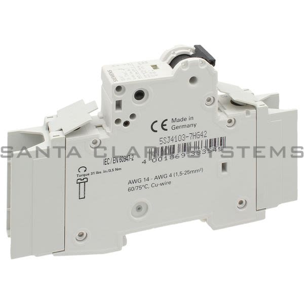 Siemens 5SJ4103-7HG42 Miniature Circuit Breaker | 5SJ4103-7HG42 Product Image